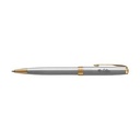 Parker Sonnet Ballpoint - Stainless Steel - Gold Trim
