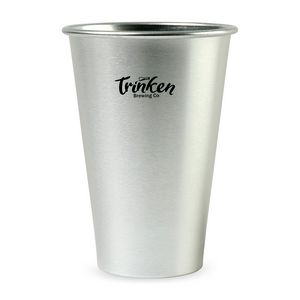 [101360-128] Pre-Game Aluminum Stadium Cup - 18 Oz. - Silver