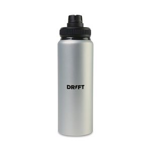 [101361-128] Jett Aluminum Chug Lid Hydration Bottle - 32 Oz. - Silver