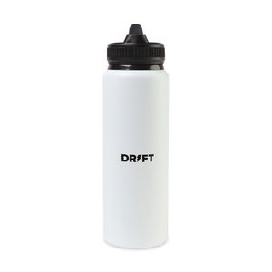 [101362-100] Jett Aluminum Straw Lid Hydration Bottle - 32 Oz. - White