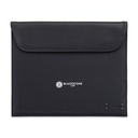 Travis & Wells® Lennox Recycled Nylon Padfolio - Black