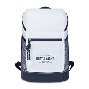 [101439-100] Harborside Backpack Cooler - White