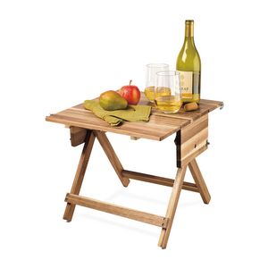 [101445-214] La Cuisine Picnic Table & Carrier - Wood