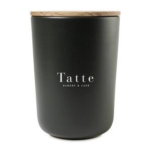 [101456-001] Be Home® Brampton Stoneware Container - X-Large - Black