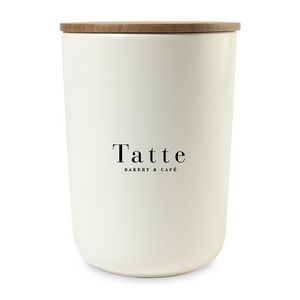 [101456-100] Be Home® Brampton Stoneware Container - X-Large - White