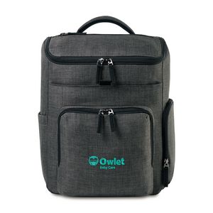 [101472-021] Reagan Recycled rPET Diaper Backpack - Charcoal Heather