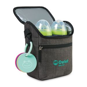 [101475-021] Reagan Recycled rPET Baby Bottle Cooler - Charcoal Heather