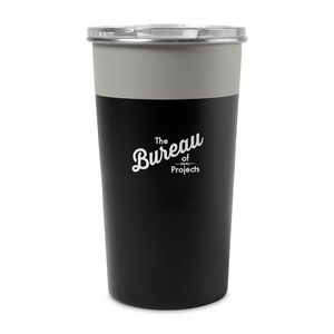 [101500-877] Arlo Colorblock Stainless Steel Tumbler - 20 Oz. - Warm Grey-Black
