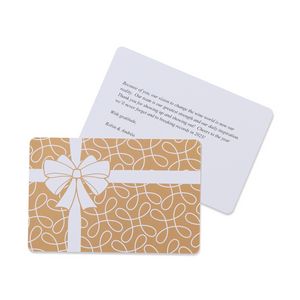 [101567-100] Gift Box Greeting Card - White