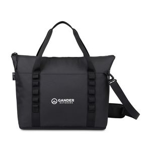 Acadia Recycled rPET Tote Cooler - Black