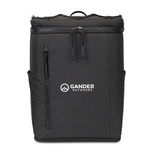 Acadia Recycled rPET Backpack Cooler - Black