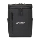 Acadia Recycled rPET Backpack Cooler - Black