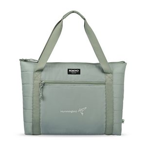 [101616-381] Igloo® Packable Puffer 20-Can Cooler Bag - Aqua Gray