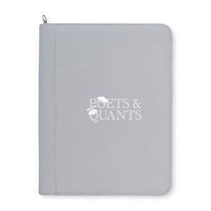 [101777-774] Morgan Executive Zippered Padfolio - Greystone