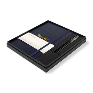 [101800-413] Moleskine® Large Notebook and Kaweco Pen Gift Set - Navy Blue