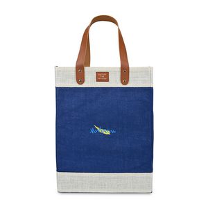 [101925-413] Out of the Woods® Jute Tall Tote - Navy Blue