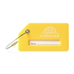 [101968-738] Silicone Luggage Tag - Vibrant Yellow