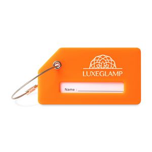 [101968-853] Silicone Luggage Tag - Vibrant Orange