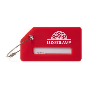 [101968-937] Silicone Luggage Tag - Red