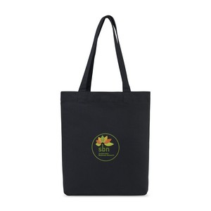 [102033-001] Recycled Cotton Gusset Bottom Tote - AWARE™ - Black