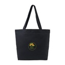 Recycled Cotton Shopper Tote with Interior Pocket - AWARE™ - Black