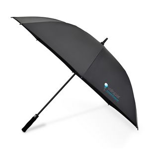 [102049-001] Elements 60" Recycled rPET Auto Open Golf Umbrella - Black