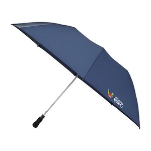 [102051-410] Elements 58" Recycled Auto Open Travel Folding Umbrella - Navy