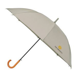 [102052-254] Elements 50" Recycled rPET Auto Open Hospitality Umbrella - Tan