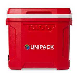 [102073-886] Igloo® Profile II 28 Qt Roller Cooler - White-Red Star