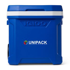 [102075-887] Igloo® Profile II 60 Qt Roller Cooler - White-Majestic Blue