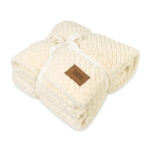 [102152-274] Luxe Nordic Throw Blanket - Cream