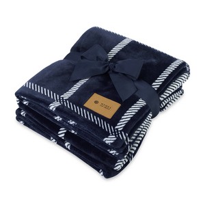 [102160-218] Elegant Lodge Throw Blanket - Airy Lodge Blue