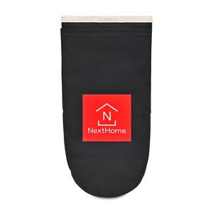 [102175-001] La Cuisine Recycled Cotton Oven Mitt - AWARE™ - Black