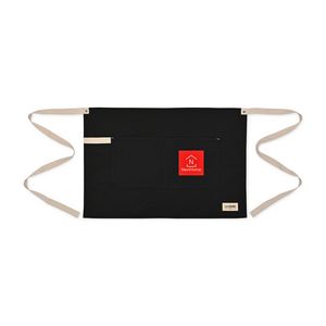 [102211-001] La Cuisine Recycled Cotton Bistro Apron - AWARE™ - Black