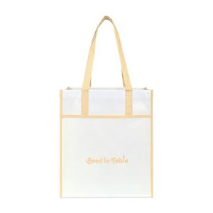 Harlow Laminated Recycled Non-Woven Shopper - Oatmeal