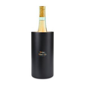 [102228-001] Aviana™ Rowan Recycled Stainless Steel Wine Chiller - Black