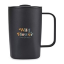 Aviana™ Rowan Recycled Stainless Steel Mug - 15 Oz. - Black