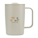 Aviana™ Rowan Recycled Stainless Steel Mug - 15 Oz. - Taupe