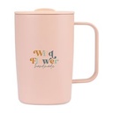 Aviana™ Rowan Recycled Stainless Steel Mug - 15 Oz. - Light Peach