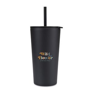[102230-001] Aviana™ Rowan Recycled Straw Tumbler - 17 Oz. - Black