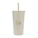 Aviana™ Rowan Recycled Straw Tumbler - 17 Oz. - Taupe