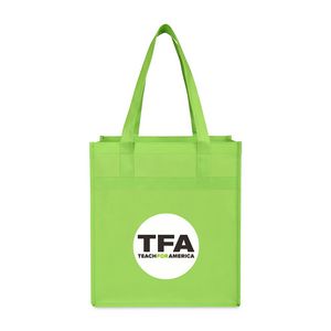 [102233-387] Arlo Recycled rPET Deluxe Shopper - Lime Green