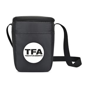 Arlo Recycled rPET 6 Can Lunch Cooler - Black