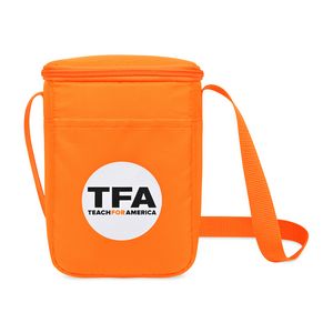 [102247-828] Arlo Recycled rPET 6 Can Lunch Cooler - Orange