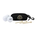 Golf Links Recycled rPET Ball & Tee Caddy Kit - Black