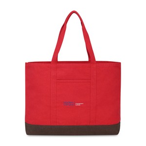 [102270-622] Ivy Recycled Cotton Carry-All Tote - AWARE™ - Crimson