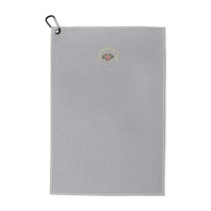 [102290-155] Golf Links Waffle Weave Towel - Light Gray