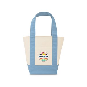 Mini Canvas Tote - Pastel Blue
