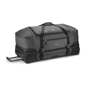 [102318-928] High Sierra® Fairlead 34" Drop Bottom Wheeled Duffel - Mercury-Black