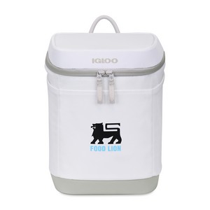 [102475-275] Igloo® Day Chiller Recycled Poly Backpack 12 Can Soft Cooler - Cloud White